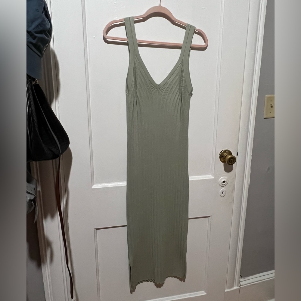 Long sweater dress thin strap